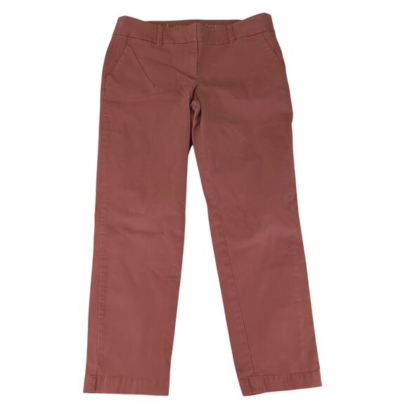 Talbots‎ The Daily Ankle Cropped Pants Women's Size 10 Slim Leg Dark Rose - Picture 1 of 9